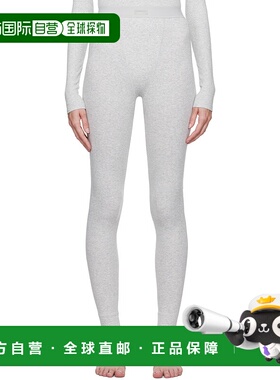 1h可退 潮奢 SKIMS 女士 灰色 Cotton Rib 紧身裤 APLEG0039