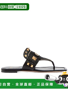 VALENTINO 女士凉鞋 WS0LQ8ZQF0NO SS2025 黑色 VLogo 人字拖鞋