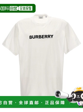 BURBERRY 男士T恤 8084234WHITE SS2025 白色 'Harriston' T-shir