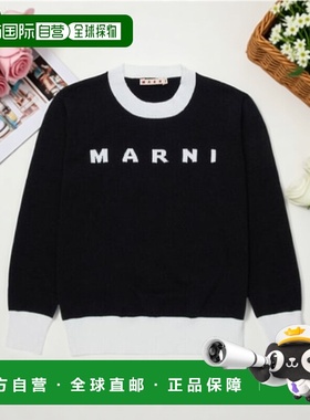 MARNI 男童卫衣 M01815M00X20M900 SS2026 黑色 Logo 嵌花针织套