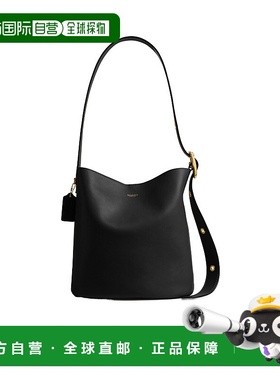 COACH 女士斜挎包 CCC23B4BK AW2025 黑色 Bleecker 蔻驰水桶包