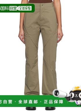 1h可退 潮奢 POST ARCHIVE FACTION 女士 绿色 Technical 长裤 50