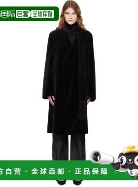 1h可退 潮奢 toteme 女士 黑色 Smoking 大衣 261WRO0275FB056000