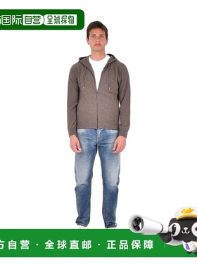 HERNO 男士针织衫 MC00045UR710222700 灰色羊绒长袖开衫 AW2025