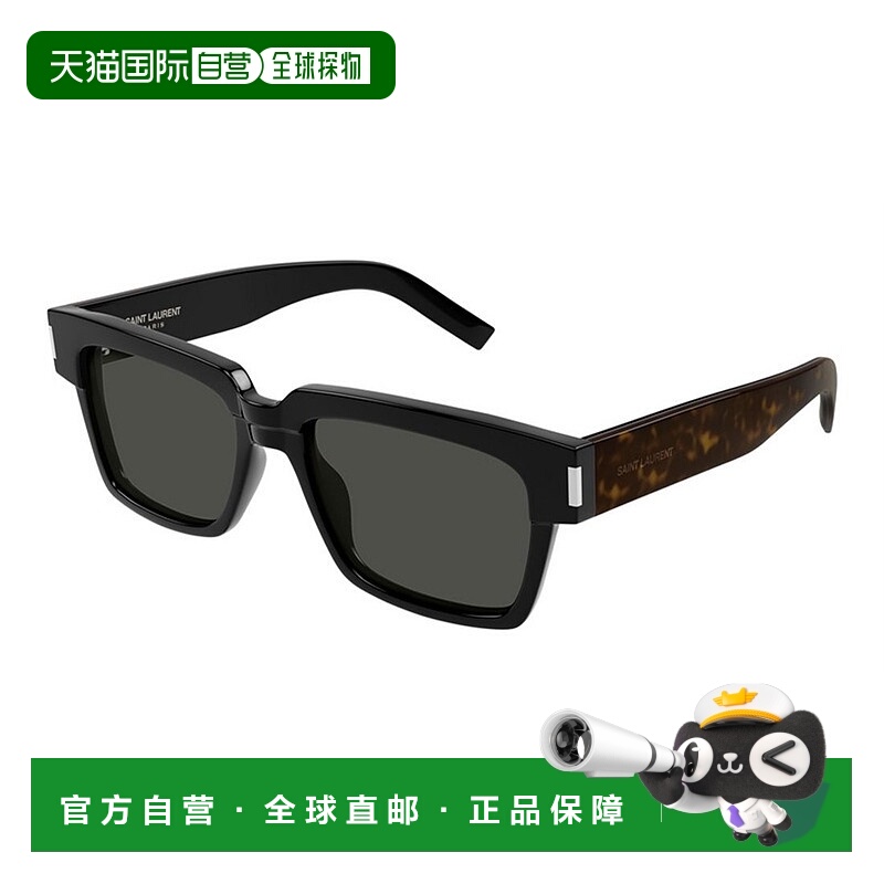 1h可退 SAINT LAURENT 男士眼镜 SL732VADIM002 CO 黑色 徽标太阳