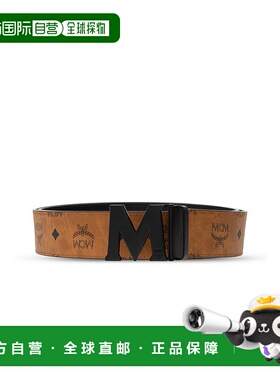 MCM 男士腰带 MXBAAVI080CO CO 棕色 Belt with logo