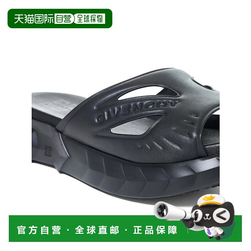 GIVENCHY 男士凉鞋 BH302CH1R2001 AW2024 黑色 4G标志凉拖