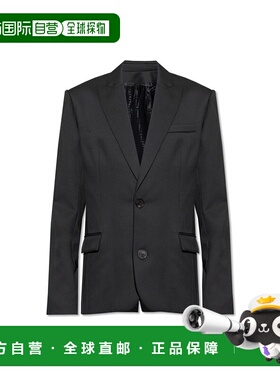 BALMAIN 男士西服 FH1SI815WB090PA AW2025 黑色 Wool blazer wit