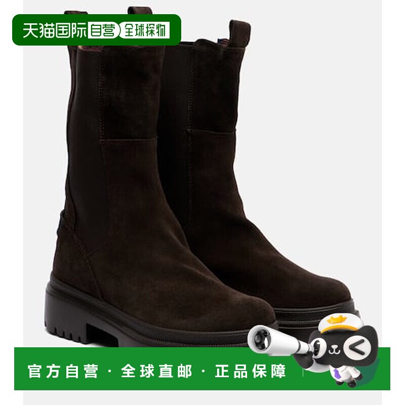 1h可退 潮奢 bogner 博格纳 女士 Chesa Alpina 绒面革切尔西靴