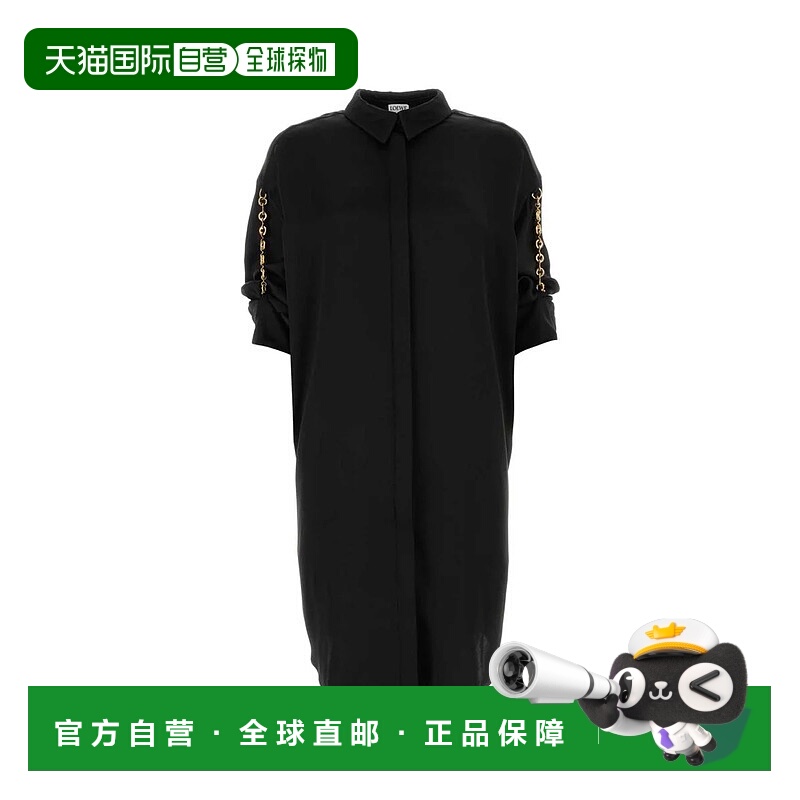 1h可退 LOEWE 女士连衣裙 S359Y09XDBBLACK-0 SS2024 黑色 Loewe