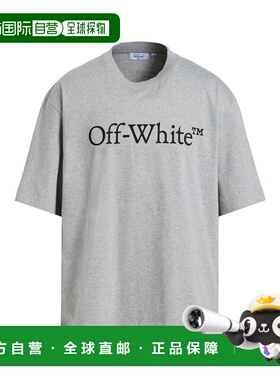 潮奢 off-white 男士 T恤 grey灰色 舒适时尚