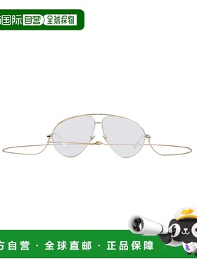 GUCCI 男士眼镜 851180I33318090 AW2025 白色 Gold metal glasse