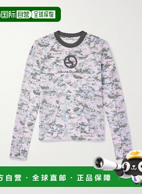 1h可退 潮奢 Acne Studios 艾克妮 男士 Elway 迷彩印花针织T恤 C