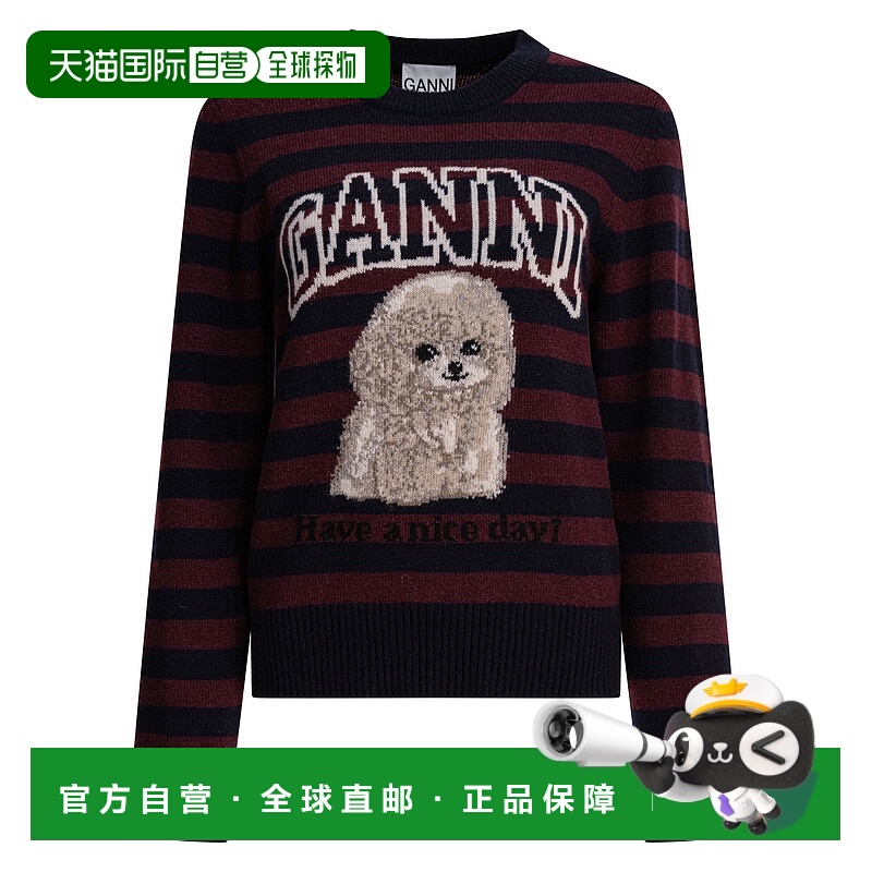 1h可退 GANNI 女士针织衫 K2567999 AW2025 花色 Multicolor Grap