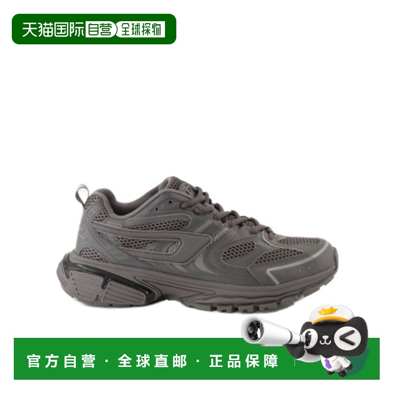 1h可退 DIESEL 男士运动鞋 Y03373P0423T2000 AW2024 黑色 Pro-X1