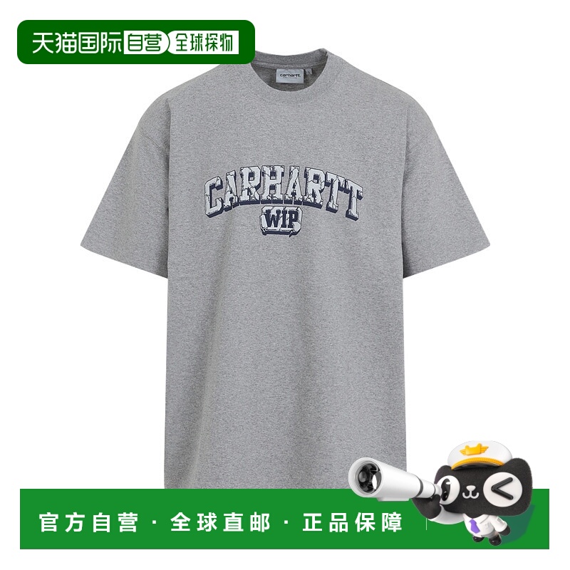 1h可退 CARHARTT WIP 男士T恤 I036015V64G03 SS2026 灰色