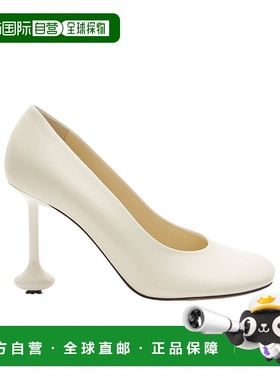 LOEWE 女士高跟鞋 LLSTS01X032100 SS2025新款白色一脚蹬