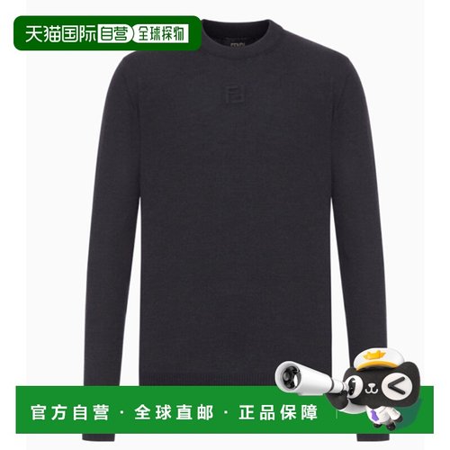 1h可退 潮奢 Fendi 芬迪 男士 圓領長袖針織套衫 FZX091ASH3