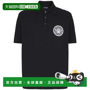 巴尔曼 男士 带 1h可退 印花Polo衫 Balmain Coin EH1GC02 潮奢