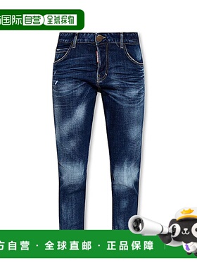 DSQUARED2 女士牛仔裤紧身裤 S75LB0800S30664BLU AW2024