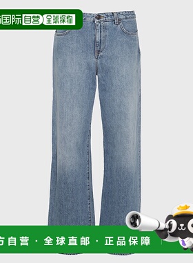 THE ROW 女士牛仔裤 6525W3440LIN SS2025 蓝色直筒裤