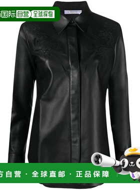 1h可退 潮奢 Chloe 蔻依 女士 刺绣激光切割皮革衬衫 CHC23SCH252