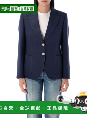 VALENTINO 女士西服 7B3CE4E01CF338 AW2025 蓝色 Single-Breaste