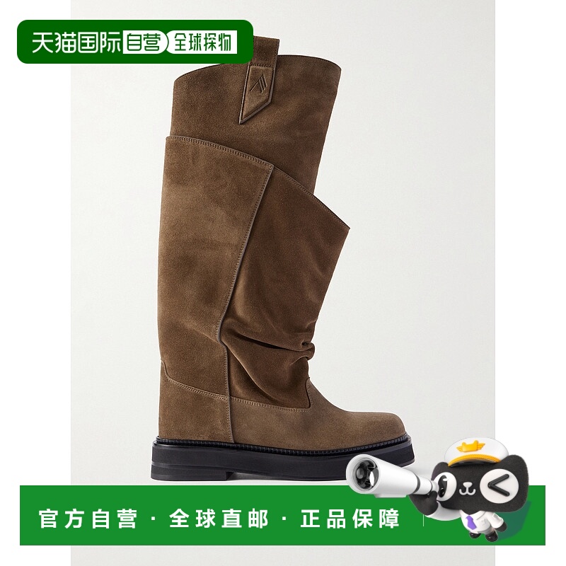 1h可退 潮奢 The Attico 女士 Passeggiata 多层绒面革及膝靴子 2