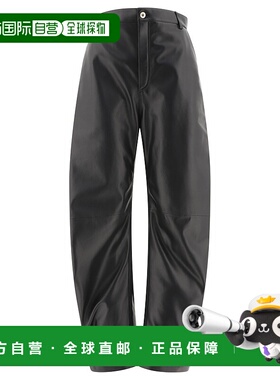 LOEWE 女士休闲裤 S359Y54L571100BLACK AW2024 黑色阔腿裤