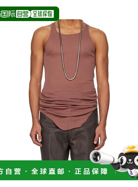 RICK OWENS 男士T恤 RU02E1150MR13 AW2025男装粉红色上衣背心