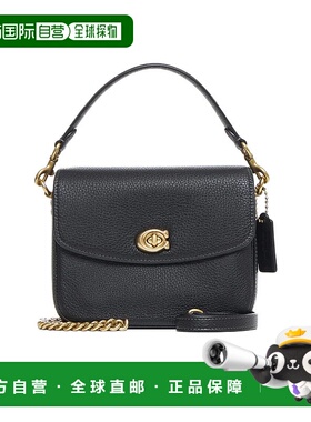 COACH 女士斜挎包 CV437B4BK AW2024 蔻驰黑色手提包单肩包