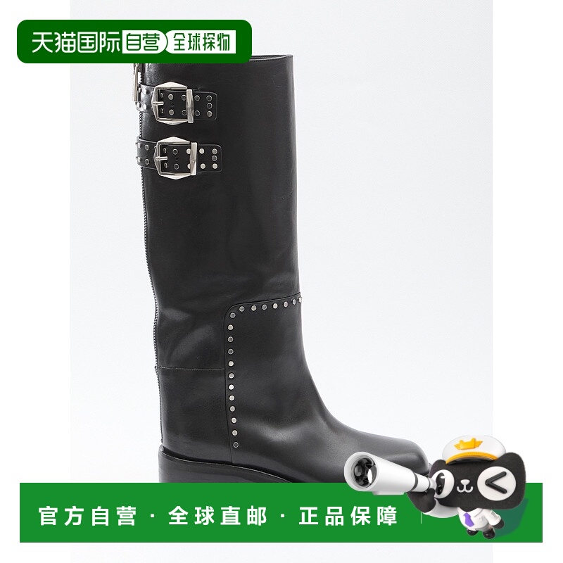 1h可退 JIMMY CHOO 女士靴子 BROOKLYNKB50UMJBLACKSILVER