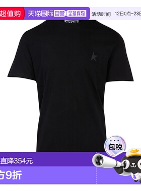 1h可退 潮奢 GOLDEN GOOSE 男士 黑色 Tonal Star T 恤 GMP01220P