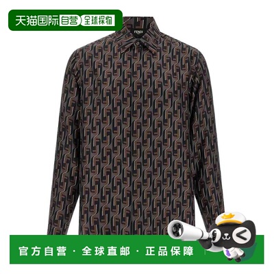 FENDI 男士衬衫 FS1319AVDBF1TRS SS2026 花色 PRINTED SILK SHIR