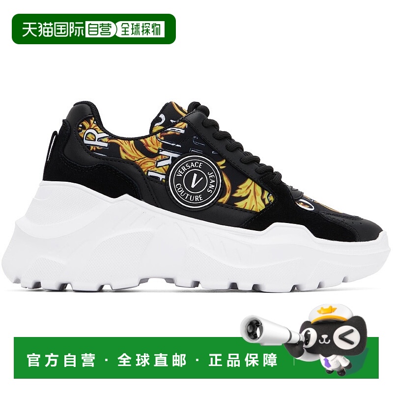 潮奢 versace 范思哲 女士 黑色 Speedtrack 运动鞋 E74VA3SC7EZP
