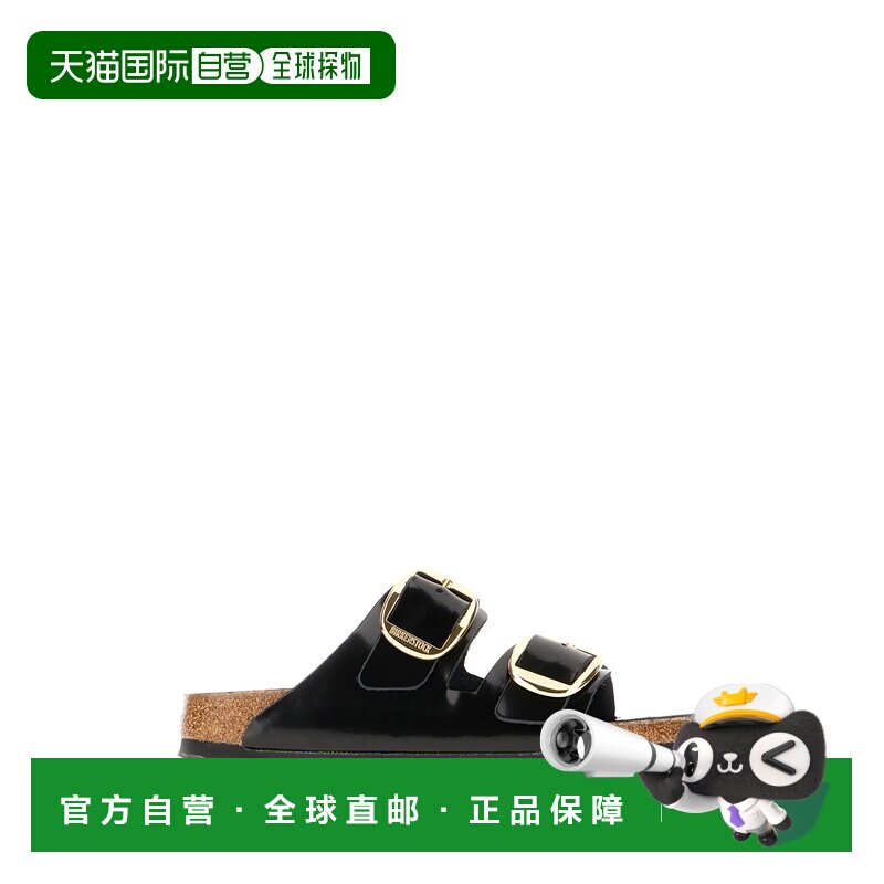 潮奢 birkenstock 勃肯 女士 Arizona 黑色皮质凉鞋 1021476