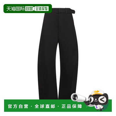 1h可退 LEMAIRE 女士休闲裤 PA326LD1055BK999 SS2026 黑色直筒裤