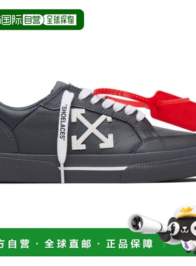 1h可退 潮奢 off-white 男士 灰色 Vulcanized Low 运动鞋 OMIA29