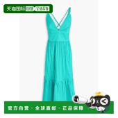 层叠棉混纺府绸中长连衣裙 1h可退 麦斯玛拉 女士 潮奢 MaxMara