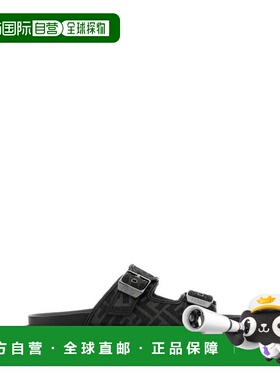 FENDI 男士拖鞋 7X1604AJZFF0TUY CO 黑色 Monogrammed slides