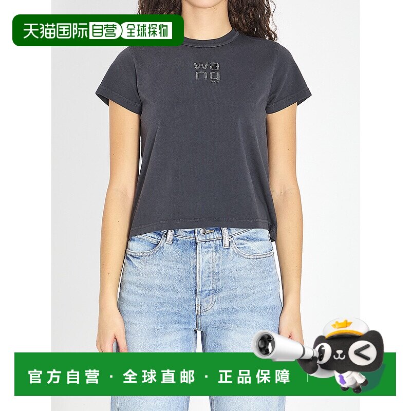1h可退 潮奢 Alexander Wang 亚历山大 王 女士 燙金Logo T卹 4CC