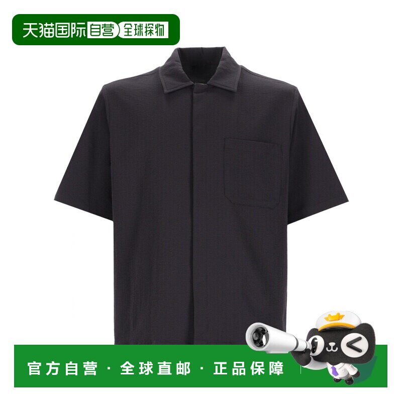 HERNO 男士外套 CM000012U126849200 CO 黑色 贴袋短袖衬衫图片