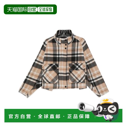 PINKO 女士外套 107572A3FWIC9 AW2026 花色 Caban格子大衣