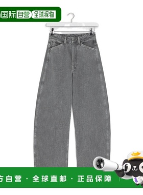 LEMAIRE 女士牛仔裤 PA1264LD1062PU828 AW2025 灰色阔腿裤直筒裤