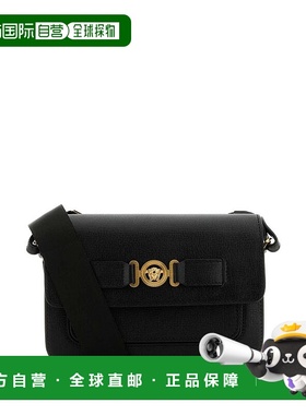 VERSACE 女士斜挎包 10160591A105441B00V CO 黑色 徽标单肩包