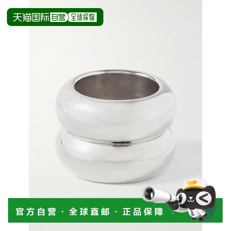1h可退 潮奢 Uncommon Matters 女士 Breve 银色戒指 TBORI01AGSS