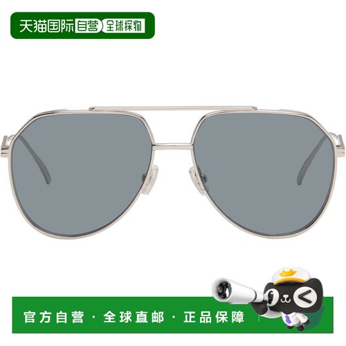 Bottega Veneta 葆蝶家 男士 银色 Ribbon 太阳镜 BV1465S003SILV