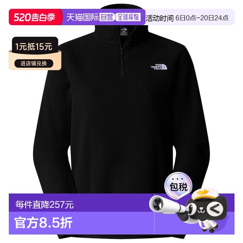 THE NORTH FACE 女士抓绒衣 1056474TNFBLACK CO 黑色北面