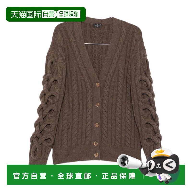 ETRO 女士针织衫 WRKP0021AV12DM3954 AW2026 棕色 长袖开衫图片