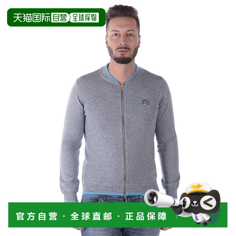 KENZO男士针织毛衣3AB5CA102GRIGIO95羊毛